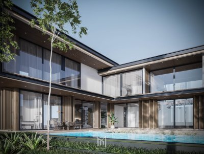 ออกแบบบ้านพักอาศัยจันทบุรี โดย Grid Architect